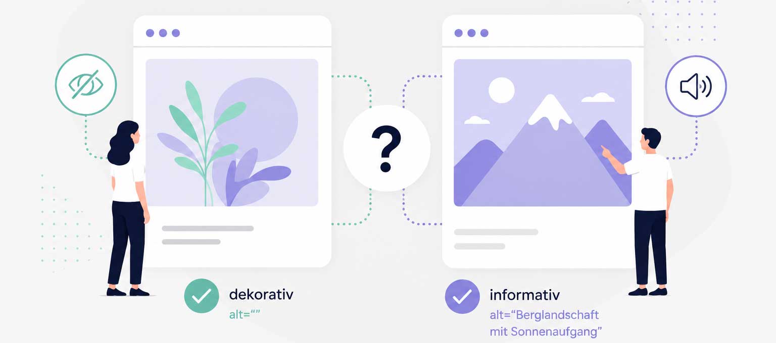 Entscheidungshilfe: Bilder dekorativ oder informativ?